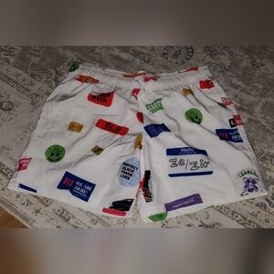 Hollister White Men's Swim Shorts Size S 5inch Seam